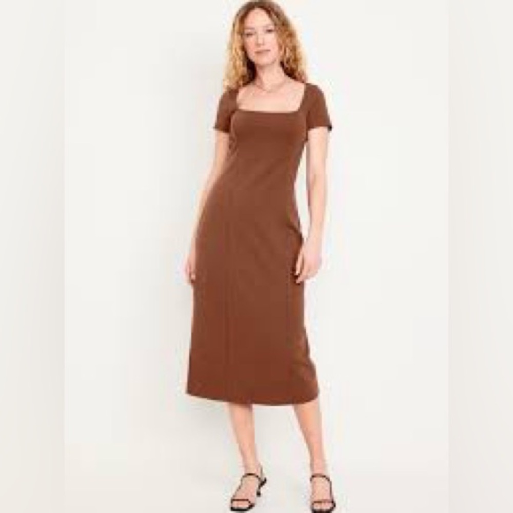Old Navy Square Neck Midi Dress